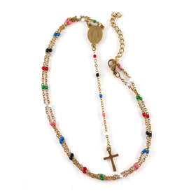 Rukousnauha 'Neitsyt Maria' Monivärinen