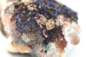 Matriisikivi 'Safiiri & Malakiitti' keräily-yksilö 60*60mm/130g