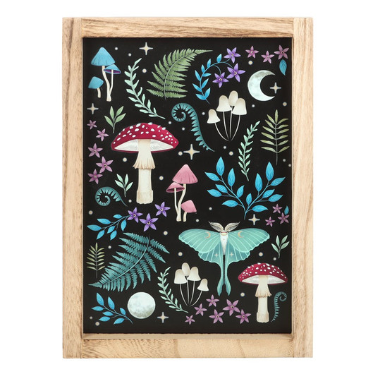 Sisustustaulu puukehyksinen 'Dark Forest' 35*25*2cm