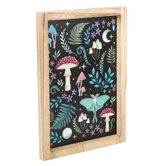 Sisustustaulu puukehyksinen 'Dark Forest' 35*25*2cm
