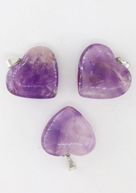 Riipus Ametisti 'Sydän' 25mm