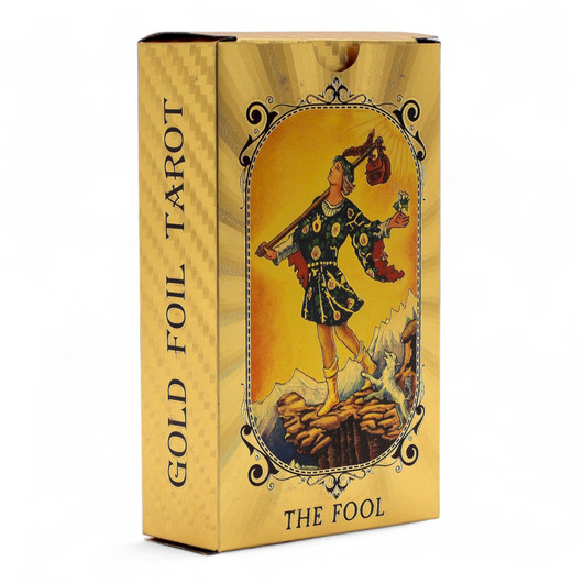 Gold & Navy Foil tarot deck by Ancient Wisdom