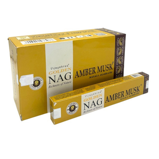 Golden Nag 'Amber Musk Masala Agarbathi' suitsuke (Vijayshree) 15g