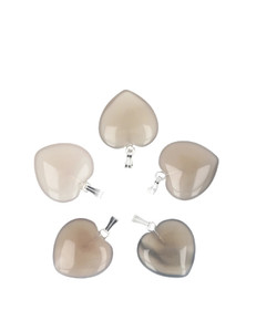 Harmaa Akaatti riipus 'Sydän'