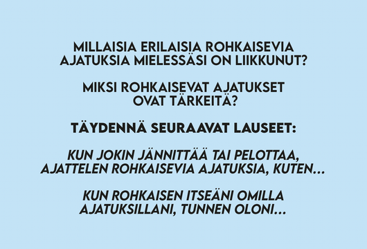 Kivat & kurjat ajatukset kortit - Hidasta elämää