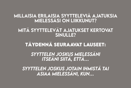 Kivat & kurjat ajatukset kortit - Hidasta elämää