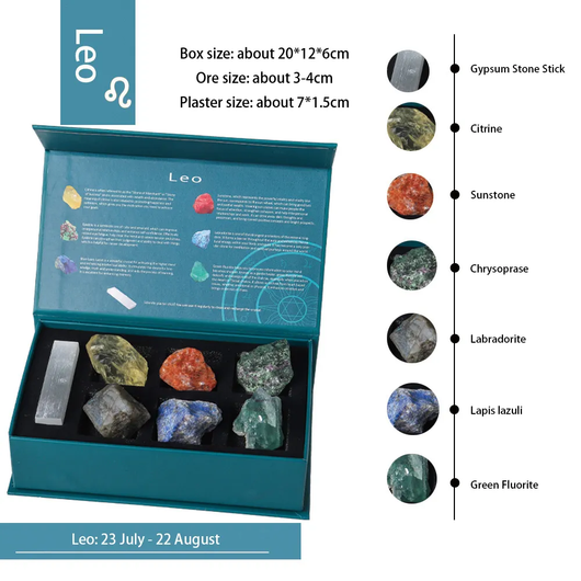 Horoskooppikivet 'Zodiac Stone' 7 kiven setti lahjarasiassa