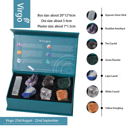 Horoskooppikivet 'Zodiac Stone' 7 kiven setti lahjarasiassa