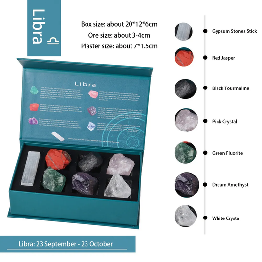 Horoskooppikivet 'Zodiac Stone' 7 kiven setti lahjarasiassa