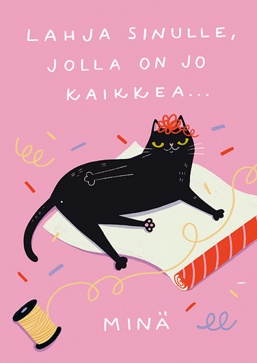 Kaisu Sandberg: Postikortti 'Lahja Sinulle'