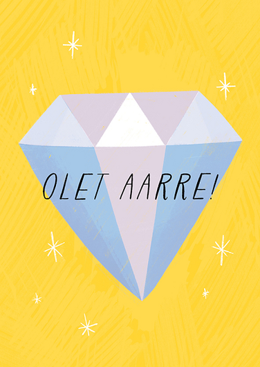 Kaisu Sandberg: Postikortti 'Olet Aarre!'