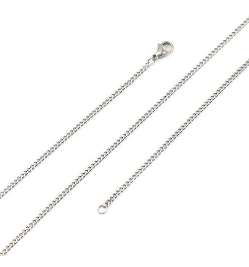 Kaulaketju 'Hopeinen' 45cm