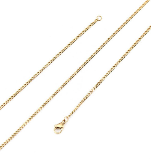 Kaulaketju 'Kullattu' 45cm