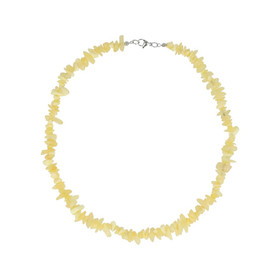 Keltainen Kalsiitti Sirukaulakoru 45cm