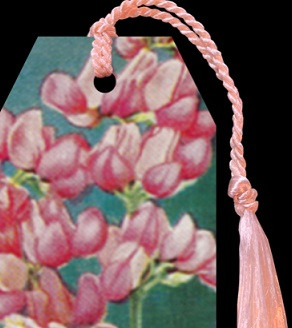 Kirjanmerkki Vintage 'Lupiini'