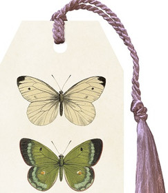 Kirjanmerkki Vintage 'Perhoset 1'