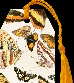 Kirjanmerkki Vintage 'Perhoset 3'