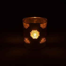 Kynttilälyhty 'Buddha' 7,3x8cm