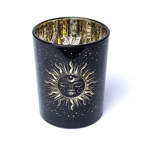 Kynttilälyhty 'Nukkuva Kuu ja Aurinko' 10 x 12,5cm