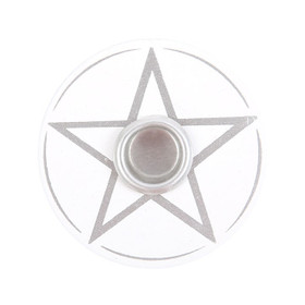 Mini kynttiläpidike 'Pentagram White'  
