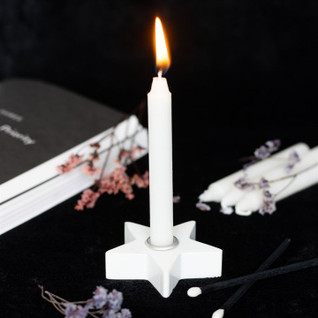 Mini kynttiläpidike 'White Star' 