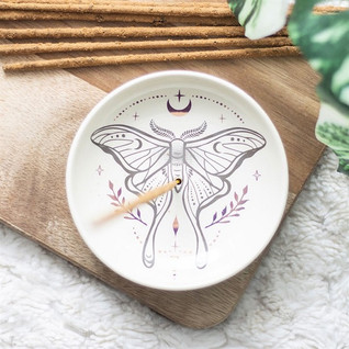 Keraaminen Suitsuketeline 'Luna Moth'