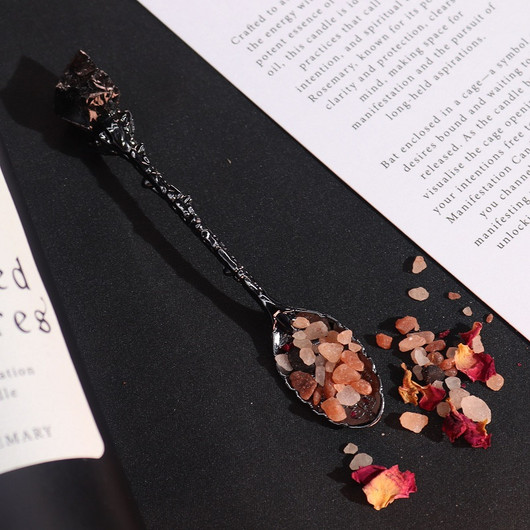 Lusikat Raakakivillä Asemetalli 7kpl