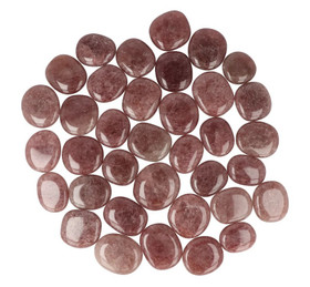 Mansikkakvartsi litteä 30-45mm