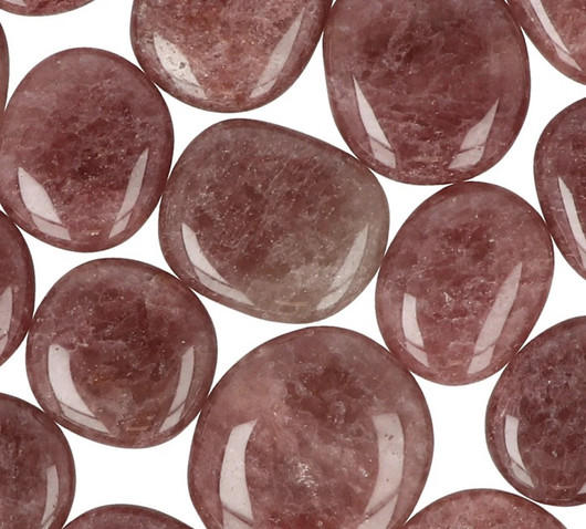 Mansikkakvartsi litteä 30-45mm