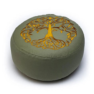 Meditaatiotyyny vihreä 'Tree of Life' 33*17cm
