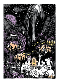 Muumi postikortti 'Juhlat'