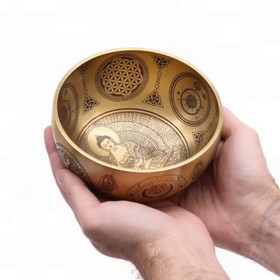Äänimalja Koristekaiverruksella 'Buddha' 4 kokoa