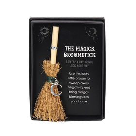 Onnenluuta Crescent Moon 'Mini Magic Broomstick' lahjarasiassa 7,5*10,5cm