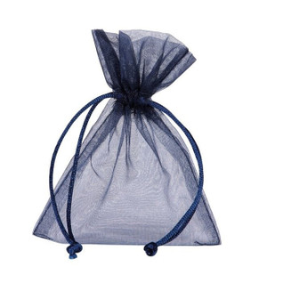 Organzapussi Tummansininen 9*12cm