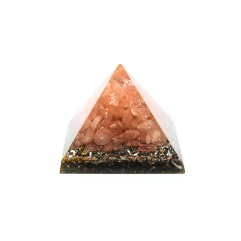 Pyramidi Ruusukvartsi-kupari 25-30mm