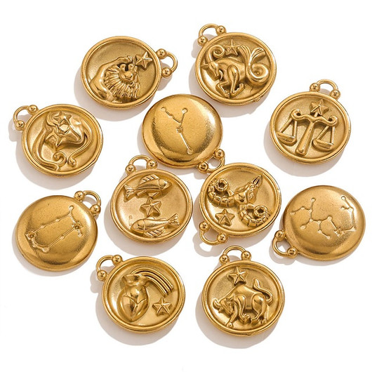 Riipus 'Zodiac' (12 mallia) kulta