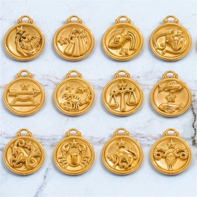 Riipus 'Zodiac' (12 mallia) kulta