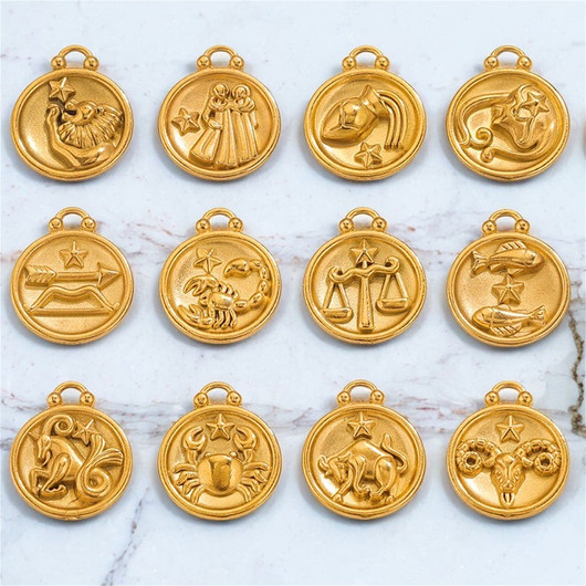 Riipus 'Zodiac' (12 mallia) kulta