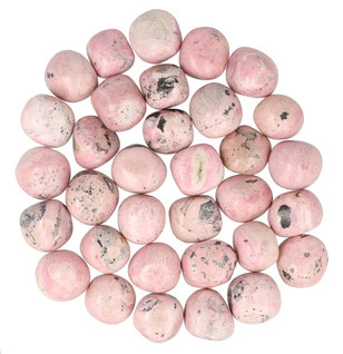 Rodoniitti 'Light Pink' hiottu 20-30mm