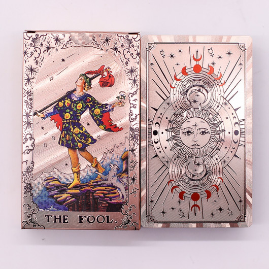 Rosegold Foil Tarot deck by Ancient Wisdom