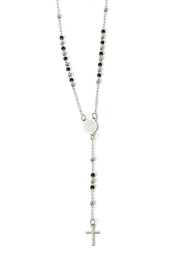 Rukousnauha 'Neitsyt Maria' Hopea & Musta