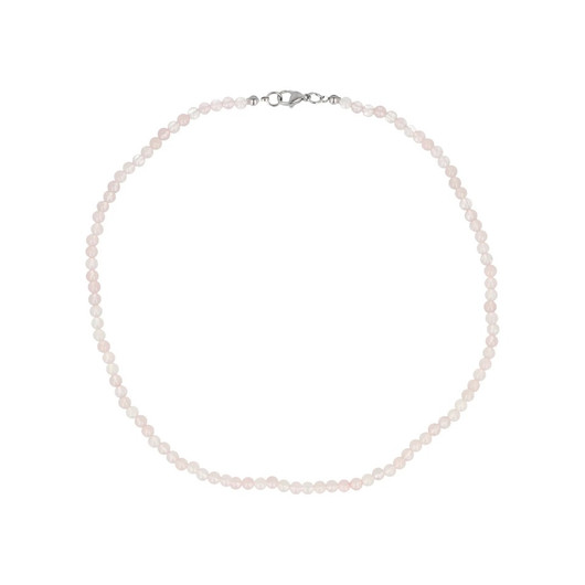 Ruusukvartsi Kaulakoru 4mm