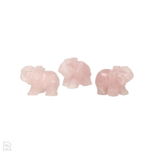 Ruusukvartsi norsu 2x3x4 cm