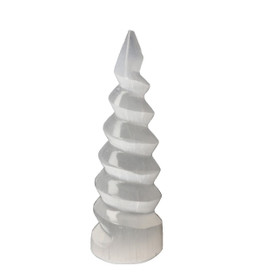 Seleniitti Spiraali 'Unicorn Horn' 15cm