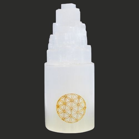 Valaisin Seleniitti 'Flower of Life Mountain' 20cm