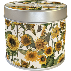 Tuoksukynttilä peltipurkissa Sitruuna 'Auringonkukka'