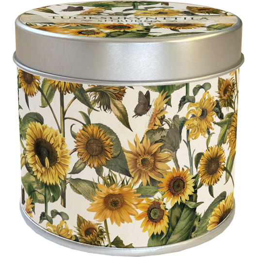 Tuoksukynttilä peltipurkissa Sitruuna 'Auringonkukka'