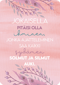 Postikortti 'Sydämen solmut' - Hidasta Elämää