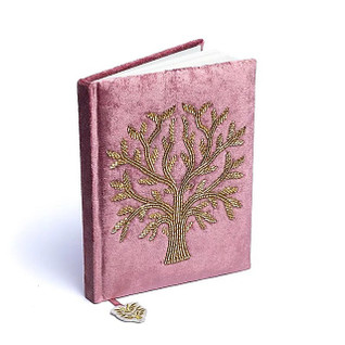 'Tree of Life' samettinen muistikirja 20*15cm