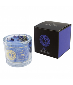 Zarya Chakrakynttilä 'Ajna - Third Eye Chakra' Sitruunaruoho & Manteli 450g
